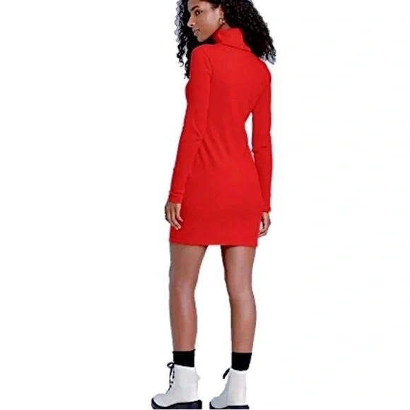 Wild Fable~NWT~Women's Long Sleeve Ribbed Knit Turtleneck Bodycon‎ Dress~Sz XL - Picture 2 of 16